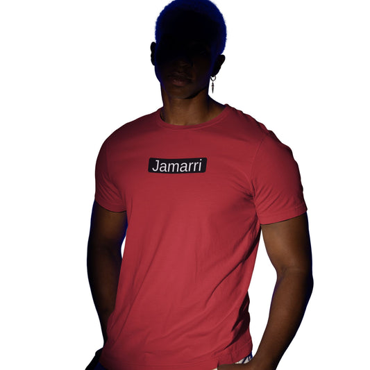 Mens Jamarri Name-Plate Graphic Tee — Trendy Box T-Shirt
